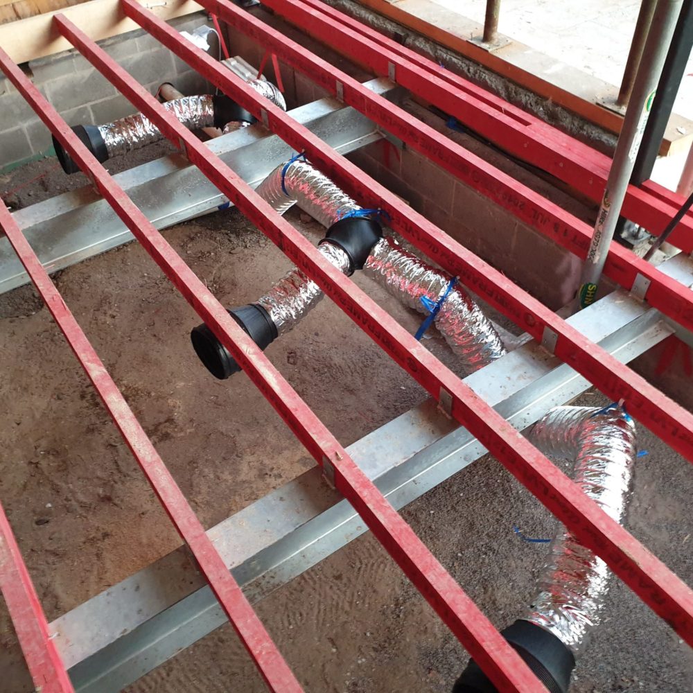 Subfloor ventilation system install